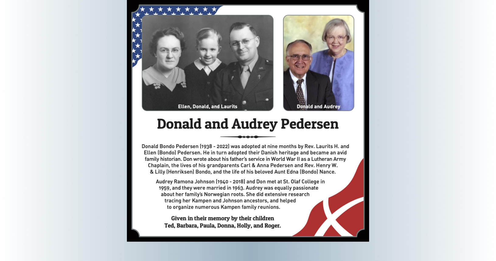 Donald and Audrey Pedersen